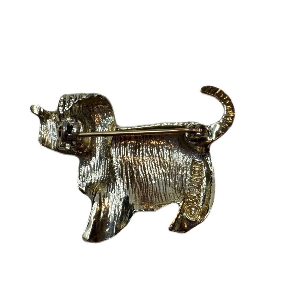 Sarah Coventry Shaggy Dog Vintage Brooch - Picture 2 of 3
